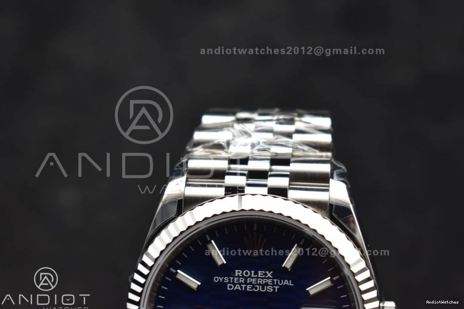 Edition on SS Jubilee 583 Dial DateJust EasyMatch VS 1:1 Best Checked Bracelet 36mm Blue VSF 126234 904L 0203